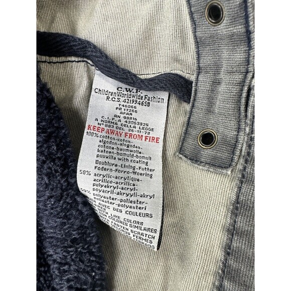 TIMBERLAND - Men's Gray Canvas Coat Field Chore Lined Jacket Size 14/Small - Picture 11 of 13